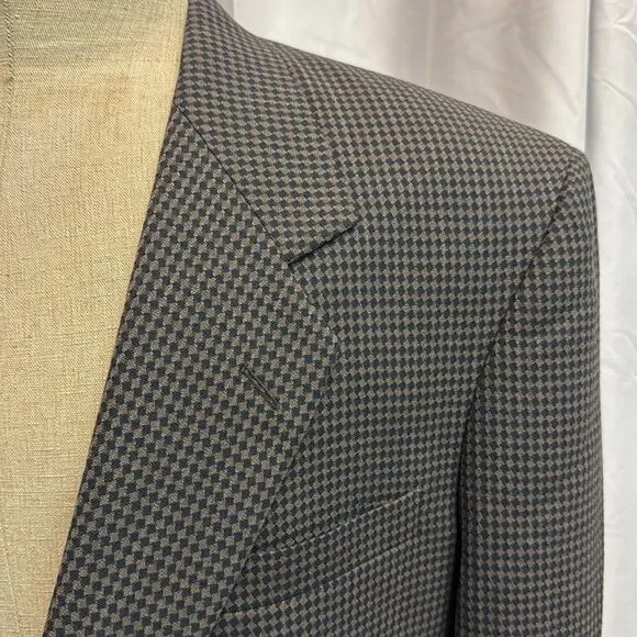Givenchy Monsieur‎ Multi Color Diamond Woven Blazer Size 42L C40